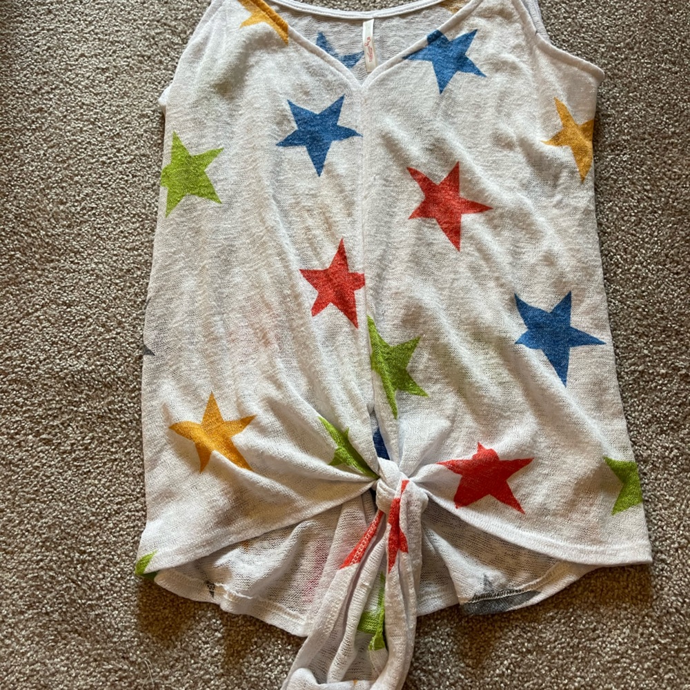 My Story White Star Tank Top